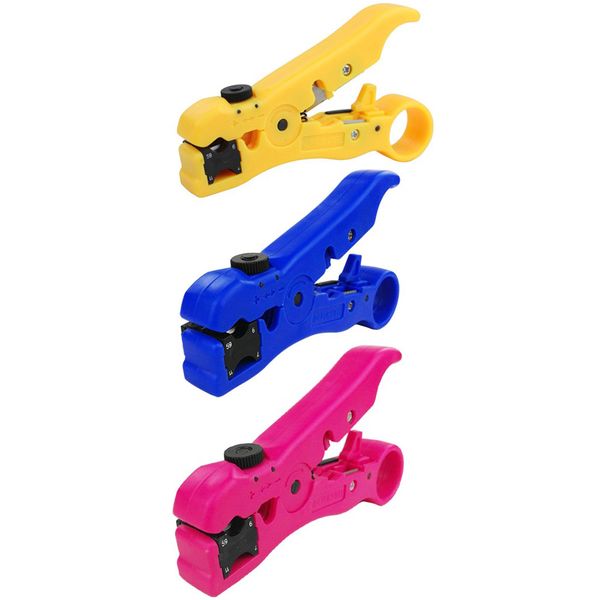 

flat or round utp/stp wire coax coaxial stripping tool universal rg59/6/7/11 cable stripper cutter stripping pliers