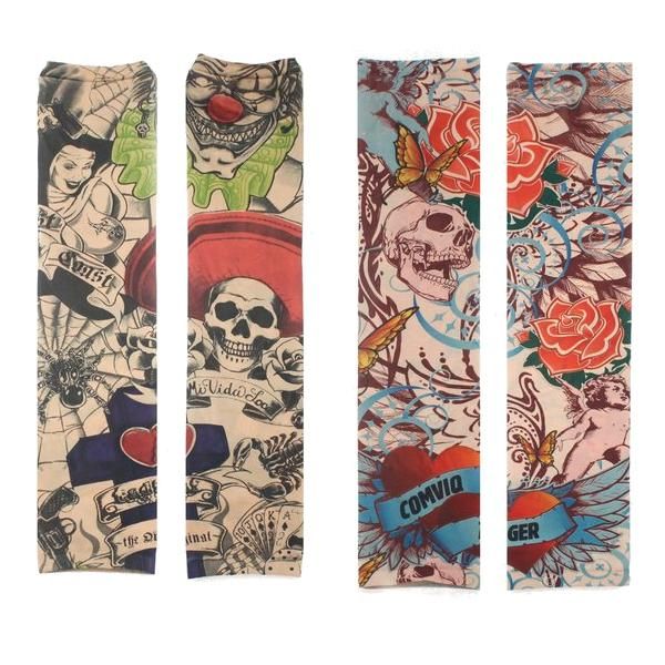 

tattoo arm leg sleeves sun protection cycling halloween party - 11