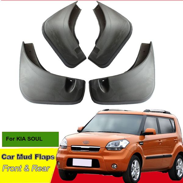 

tommia for kia soul car mud flaps splash guard mudguard mudflaps 4pcs abs front & rear fender