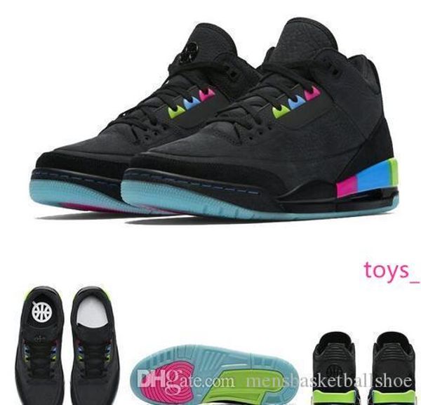 

designer new quai 54 3s black suede paris mens basketball shoes jumpman quality pink blue green mens sneakers ing