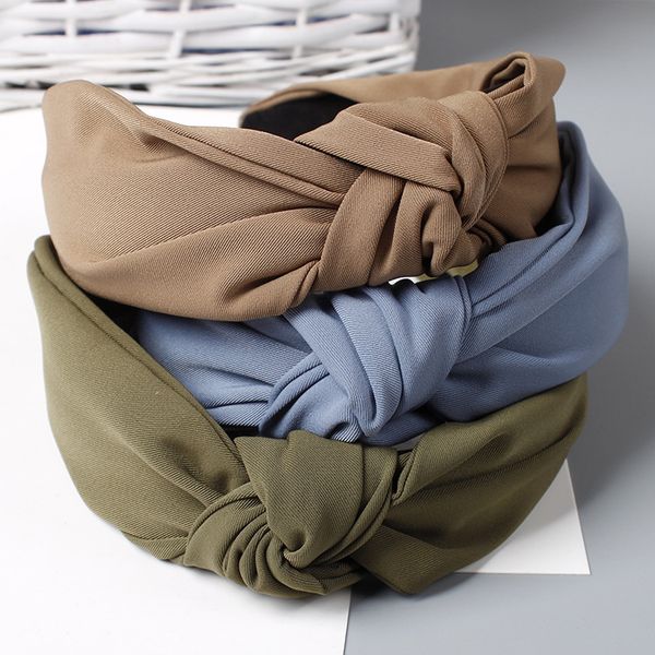 

autumn winter vintage girls women's headbands knot headweaps head band for female hair accessories diademas para mujer