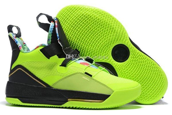 

2020 xxxiii jumpman 33 mens basketball shoes 33s metallic gold black blackout trainers sports sneakers size 40-46