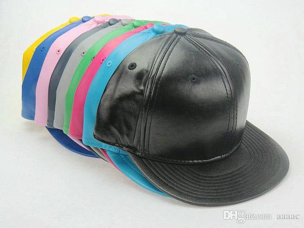 

2017 новый кожаный пустой нет бренда snapback caps бейсболки, Blue;gray