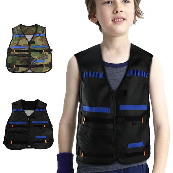 

54*47cm for child new outdoor tactical adjustable vest kit elite quality, Camo;black
