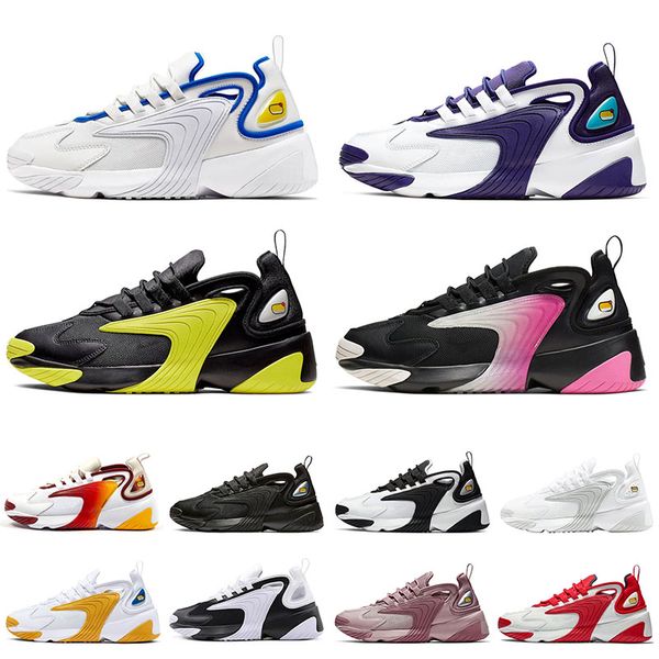 

run zoom 2k fly m2k tekno mens running shoes women triple black white university red womens trainers designer sneakers, White;red