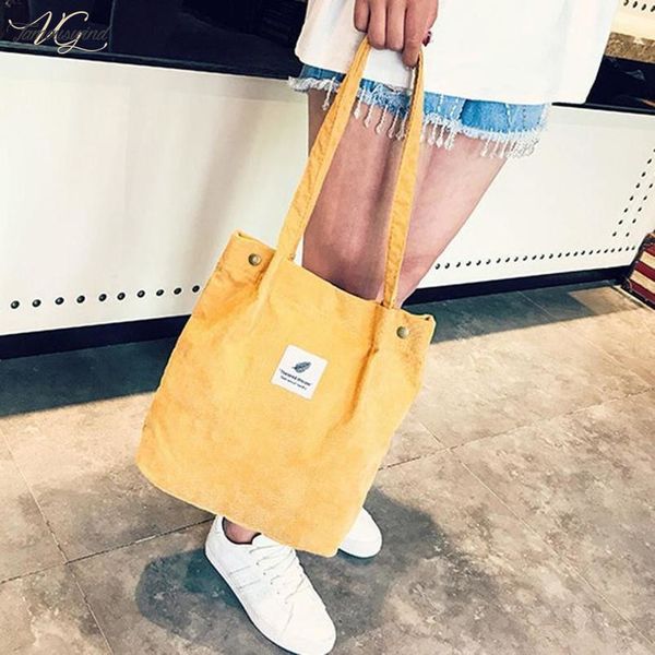 

women fashion corduroy shoulder bag large capacity female big tote corduroy casual environmental shopping bags women travel tote handbag