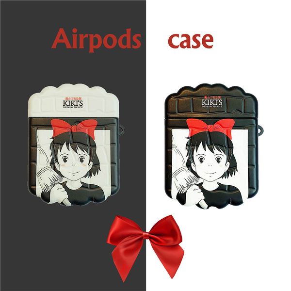 

new silicon black cat demon airpods cases for airpods pro apple bluetooth wireless headset cover 1 2 generation soft shell with hook rope