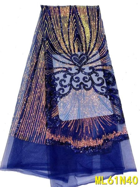 

beautifical nigerian blue sequins lace fabrics wedding french net lace embroidery fabric sequins tissu ml61n40, Pink;blue