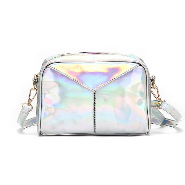 

laser handbag women messenger bag solid crossbody bag for women shoulder bags female flap