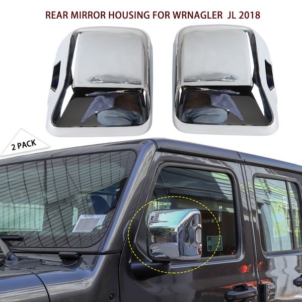 

car rearview mirror decoration cover exterior accessories for jeep wrangler jl chrome