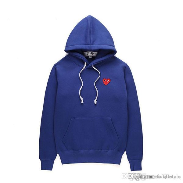

лучшее качество comm des garcons play cdg holiday heart emoji пуловер синий очаг патч толстовка пот рубашка толстовки c050c синий, White