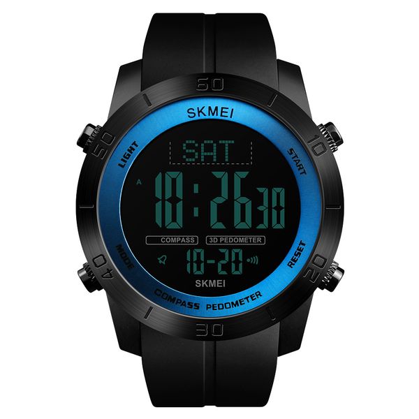 

skmei компас хронограф мужские цифровые спортивные часы барометрического высотомера thermomet погода шагомер калорий relogio мужчина для, Slivery;brown
