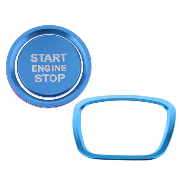 

3 pcs steering wheel unique car bling sticker ring decal decoration cover sticker trim +engine push start sbutton cover