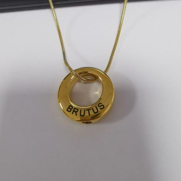 

x010 customized date and name gold tone circle of life stainless steel cremation necklace with screw hold loved one's ashes, Silver