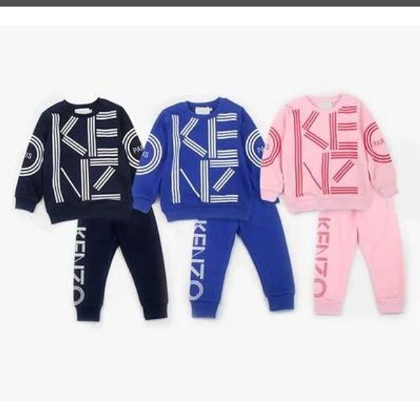 

kz kids sets 2-7t kids t-shirt and pants 2pcs/sets children sports sets baby boys girls summer t-shirt pants sets spring autumn 100cm-140cm, White