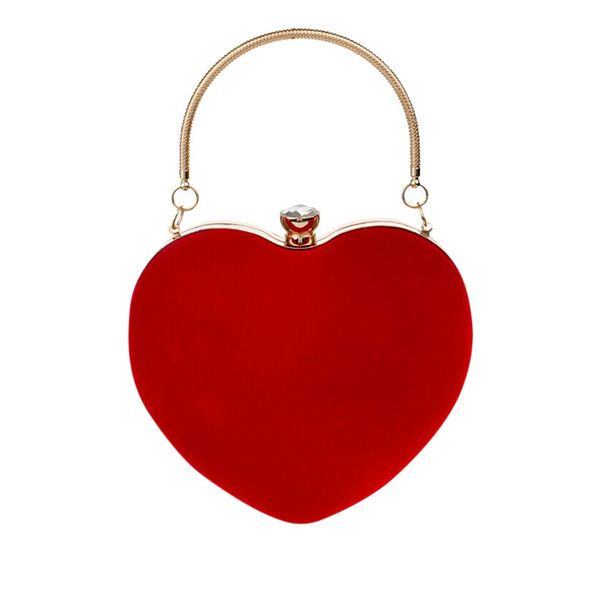 

mini bag cosmetic bag organizer women heart shaped evening handbag party clutch purse shoulder cross #g2