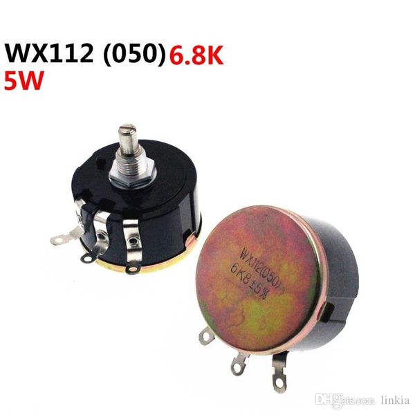 

wx112 wx050 single turn wirewound potentiometer 6.8k 6k8 5w