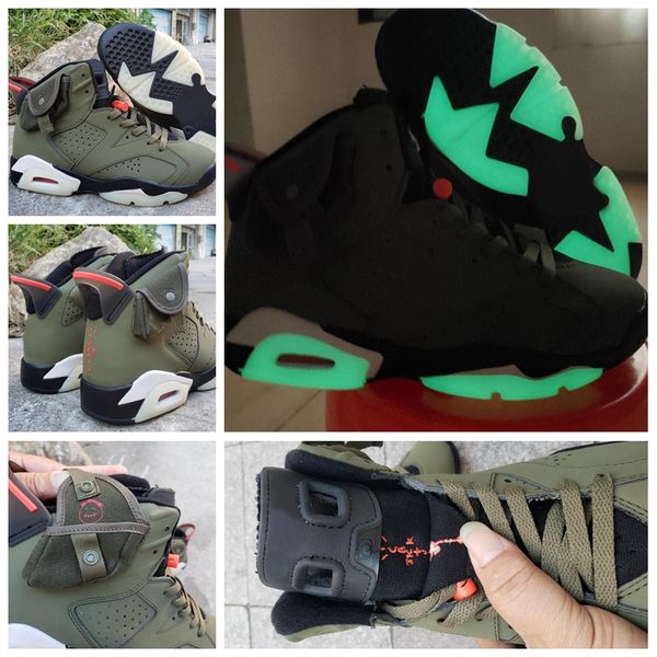 

travis scotts x 6 mens basketball shoes cactus jack 6s travis low 1 ts 3m reflective army green tinker scarpe des chaussures zapatos