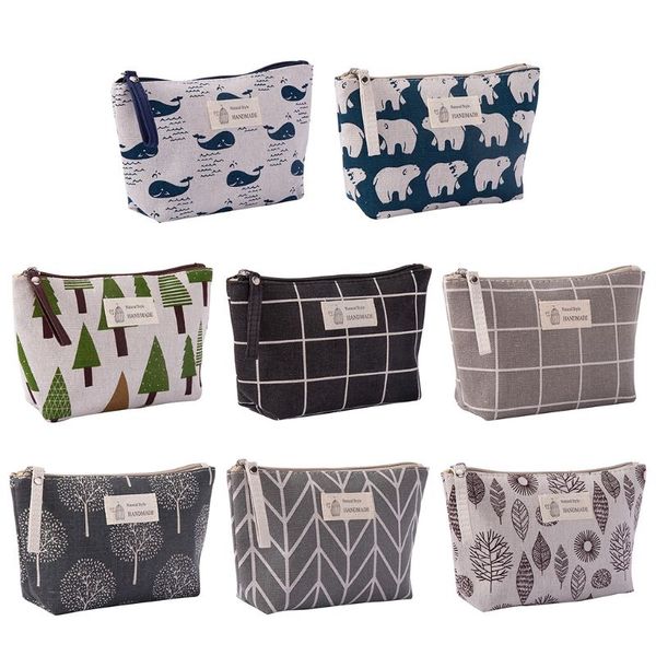 

women canvas cosmetic bag makeup toiletries organizer female storage clutch a69c