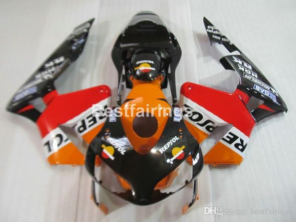 Kit corpo carenatura per stampaggio ad iniezione per Honda CBR600RR 03 04 set carenature moto arancione nero CBR600RR 2003 2004 JK36