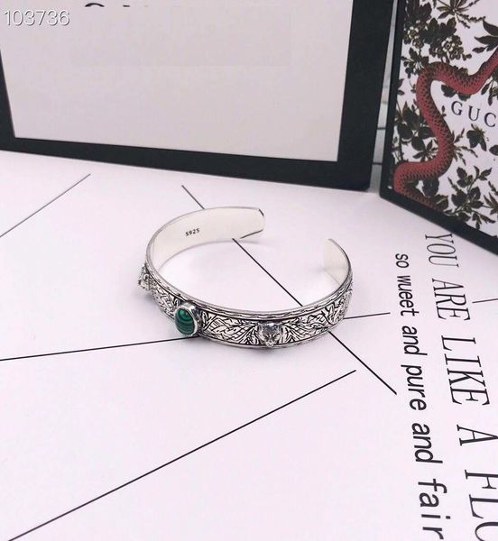 

взрыв моделей новая мода seiko серебро, чтобы создать головы тигра открытый браслет мужчин и женщин с тем же пунктом тонкой изысканной, Blue;gray