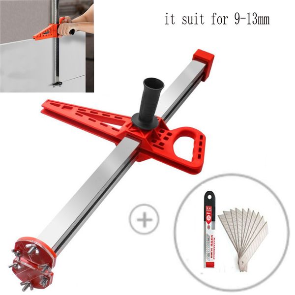 

drywall cutting manual gypsum board cutting artifact roller type hand push drywall tool stainless steel woodworking tool