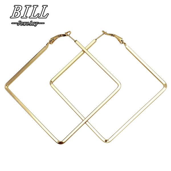 

exaggerated hoop earrings for women fashion jewelry big punk earring brincos pendientes mujer european & american sale, Golden;silver