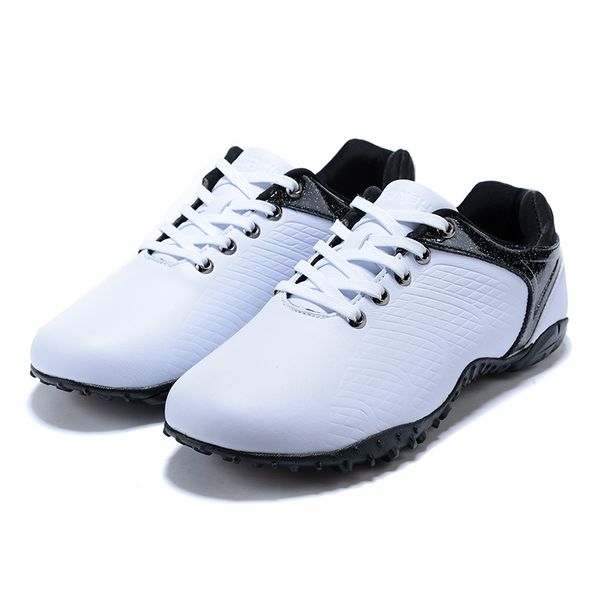 

new waterproof golf shoes outdoor professional quick lacing golf sneakers white black athletic sneakers