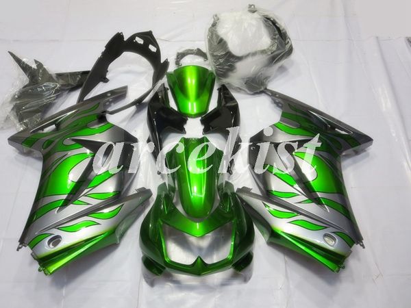 

новый abs литье под обтекатель комплект для kawasaki ninja 250 2008 - 2014 zx 250r спортивного мотоцикла обтекателей набор ex250 08-14 зелен