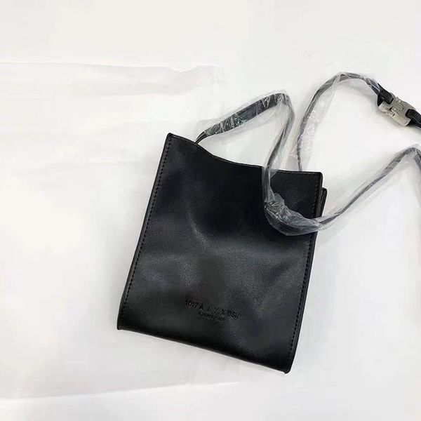 

new skateboard alyx bags men women metal button functional tactical genuine leather bag alyx shoulder bag