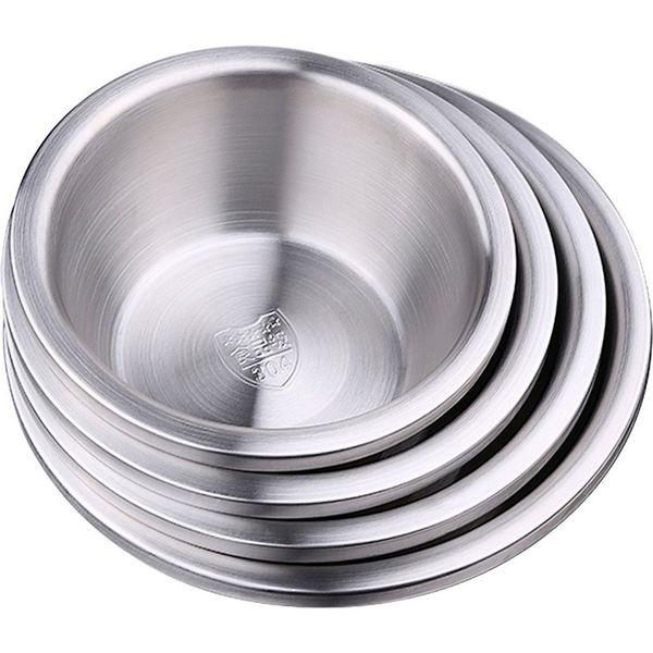 

stainless steel seasoning basin seasoning tank thickened sink round soup bowl basin eggbeater kitchen supplies