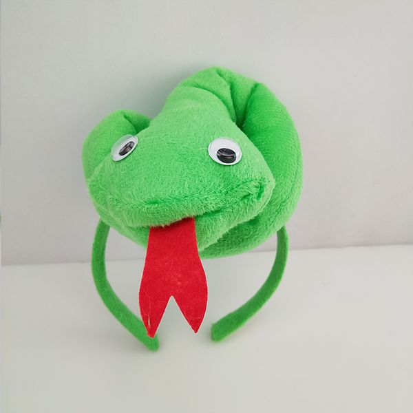 

kids green snake costume headwear cosplay set carnival birthday party halloween animal headband bow tie tail, Slivery;white
