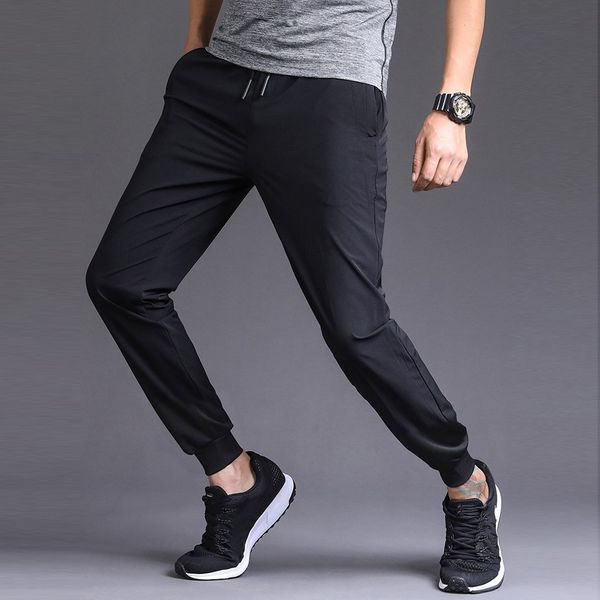 

man causal pants men splicing solid overalls casual pocket sport work casual trouser pants black navy men pant fashion