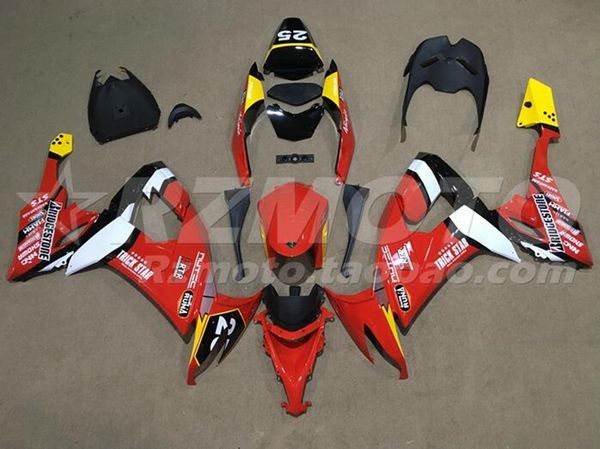 

4gifts new abs motorcycle full fairings set fit for kawasaki ninja zx-10r zx10r 2008 2009 2010 08 09 10 10r number 25