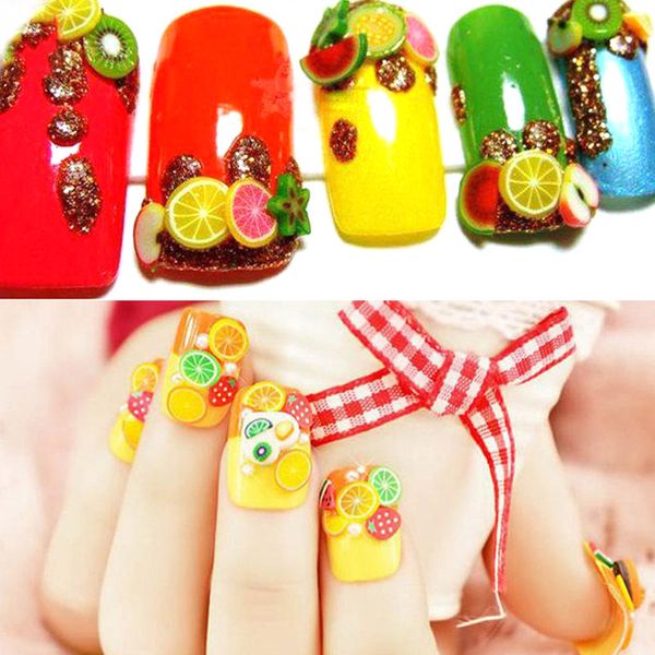 

nail art decorations polymer slices sliders nail design accessories parts decor sticker, Black