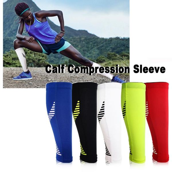 

sport calf support cycling shin wrap guard running leg sleeve football leggings calf sleeves bk wh re bu gn, Black