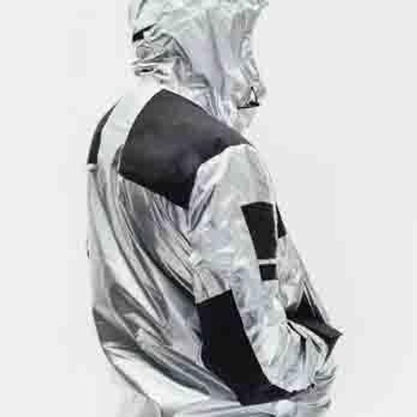 

18ss металлическая горная парка металл блестящий золотой рог король золото серебро медь куртка женщины высокое качество мужская дизайнерская, Black;brown