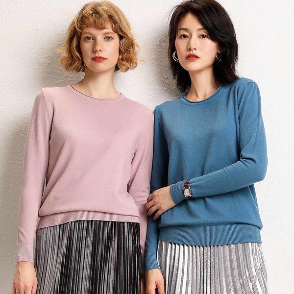 

2019 autumn and winter round neck sweater women's head short paragraph curling wild loose solid color bottoming sweater students, White;black