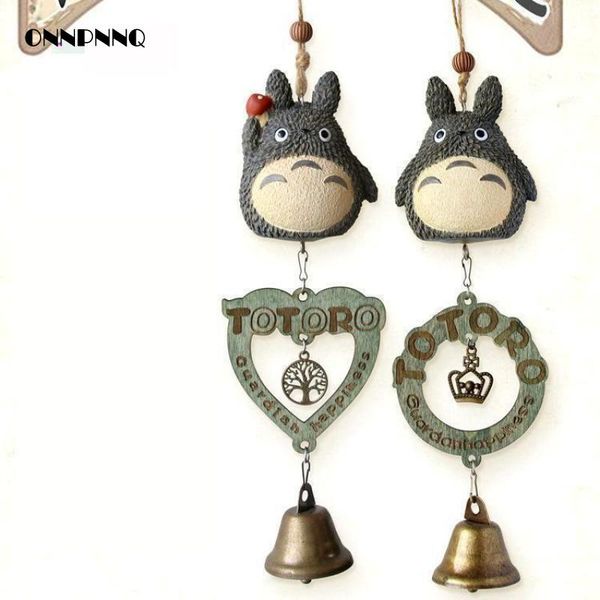 

1pcs cute cartoon totoro wind chimes kawaii creative decoration totoro campanula adorable ornaments gifts windchimes