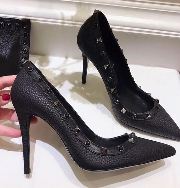 

Designer women high heel Casual shoes party fashion rivets sexy pointed shoes Dance shoes wedding Double straps sandal p5