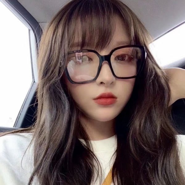 

xiaoxiang myopia 2137 anti-blue radiation large frame female myopia glasses frame plain glasses, Silver
