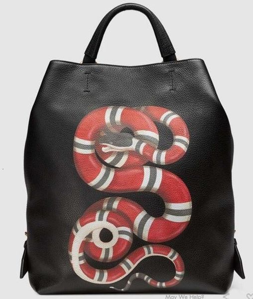 

kingsnake print leather backpack 451000 men backpacks shoulder bags totes handbags handles cross body messenger bags