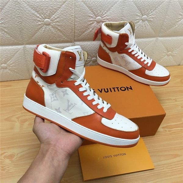 

fashionable wild women's shoes luxury leather boots brand women's boots high-shoes men's platform sports shoes men's cas, Black
