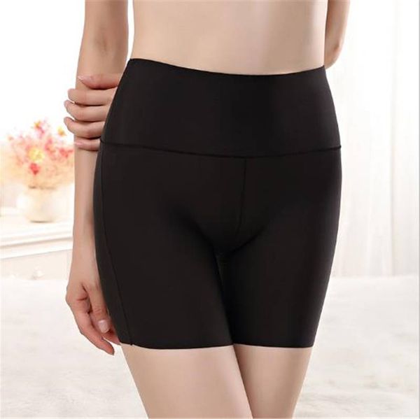 

womens designer leggings womens boxer safety pants female short pants female plus size solid color safety clothing, Black