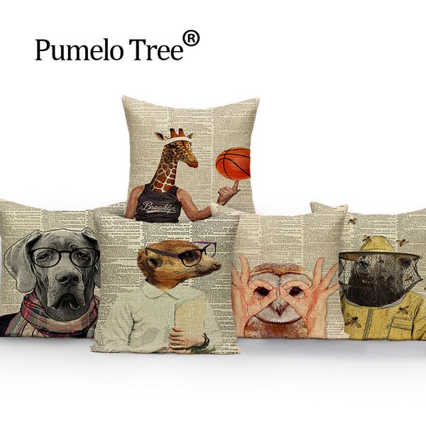 

gentleman animals elephant cushion cover cushions home decor custom pillow cover outdoor cushions dropshipping throw pillows