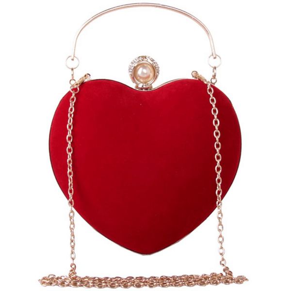 

mini heart shape clutch bag messenger shoulder handbag tote evening bag purse,s