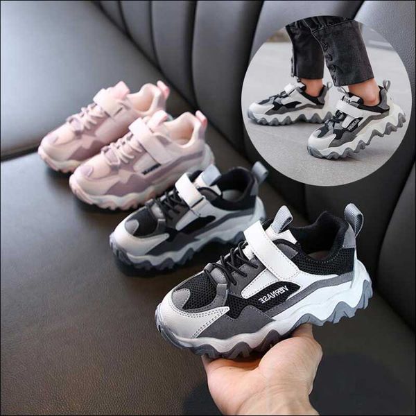 

Девочек Обувь Дети 2020 Новая весна и осень Стиль дышащая сетка подножка Чистка Дет