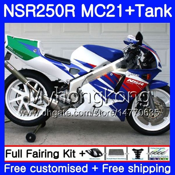 Iniezione per HONDA NSR 250R 250 R NSR250R bianco perla blu 1990 1991 1992 1993 264HM.49 NSR250 R RR MC21 PGM3 NSR250RR 90 91 92 93 Carenature