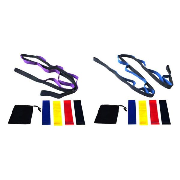 

5pcs/set yoga latex resistance bands stretch belt strap with carry bag