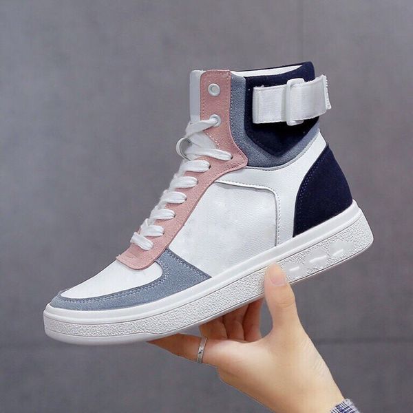 

designer high edition star dazzles color to change new explosive casual board shoes male and female couple brand high help small white shoes, Black